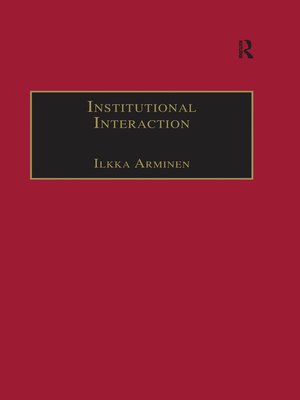 cover image of Institutional Interaction